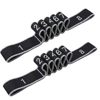 2 pc Fabric Resistance Bands Set 8 Levels Booty Exercise Loop Bands