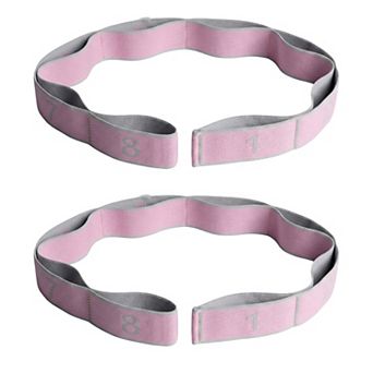 2 pc Fabric Resistance Bands Set 8 Levels Booty Exercise Loop Bands