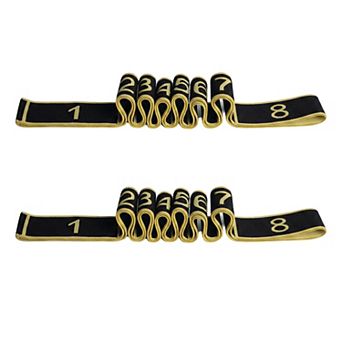 2 pc Fabric Resistance Bands Set 8 Levels Booty Exercise Loop Bands