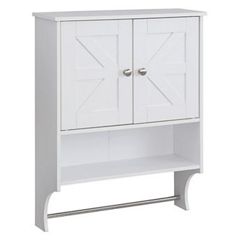 ELEMENT ACE Farmhouse Over The Toilet Storage Cabinet with Adjustable Shelves
