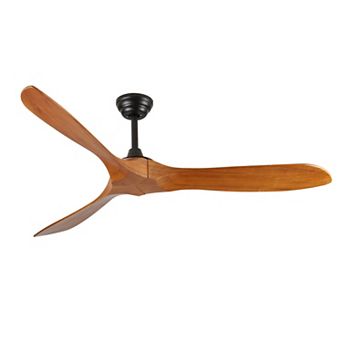 ELEMENT ACE 60-Inch Indoor Farmhouse Wood Ceiling Fan with Remote Control