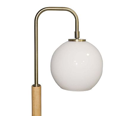 ELEMENT ACE Nordic Modern Marble Base Table Lamp with Globe Shade for Home Office