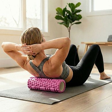 2-PC Textured Foam Roller for Deep Tissue Muscle Recovery and Mobility