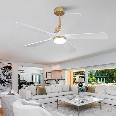 ELEMENT ACE 52 Inch Indoor Ceiling Fan with Light and Remote Control