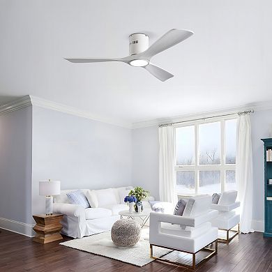 ELEMENT ACE Solid Wood Ceiling Fan with Dimmable LED Light and Remote Control
