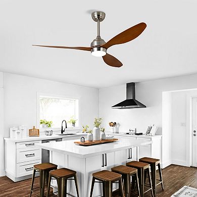 ELEMENT ACE 52-Inch Ceiling Fan with Integrated Light and Remote Control