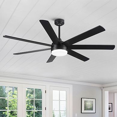 ELEMENT ACE 72 Inch Farmhouse Ceiling Fan with Plywood Blades for Dining Room