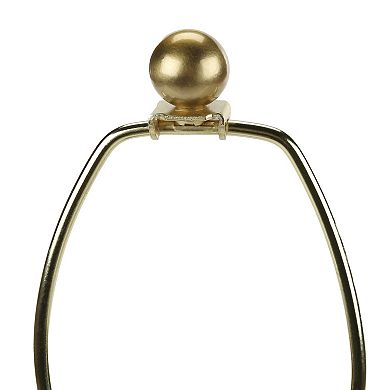 ELEMENT ACE Contemporary Ceramic Table Lamp with Drum Shade for Home Decor