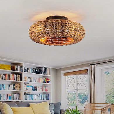ELEMENT ACE Reversible Ceiling Fan with Remote Control and Light Kit