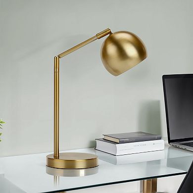 ELEMENT ACE Adjustable Gold Metal Table Lamp with Flexible Neck for Task Lighting