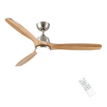 ELEMENT ACE 52 Inch Rustic Farmhouse LED Ceiling Fan with Remote Control