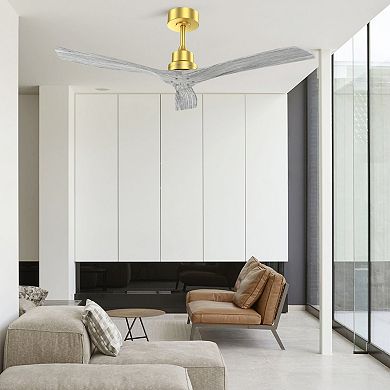 ELEMENT ACE Solid Wood Blade Ceiling Fan with Remote Control and DC Motor