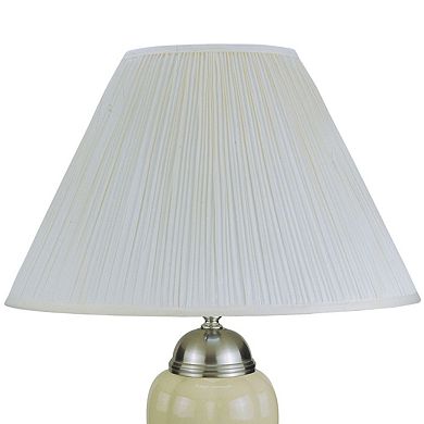 ELEMENT ACE Urn-Shaped Ceramic Table Lamp with Linen Shade
