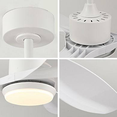 ELEMENT ACE Modern Ceiling Fan with Integrated LED Lighting and Remote Control