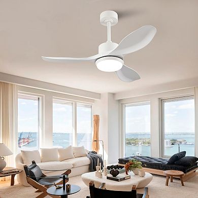 ELEMENT ACE Modern Ceiling Fan with Integrated LED Lighting and Remote Control