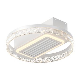 ELEMENT ACE 20 Inch Modern Leafless Ceiling Fan with Remote Control and Reversible Motor