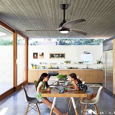 ELEMENT ACE 52 Inch Solid Wood Blades Ceiling Fan with Light and Remote Control