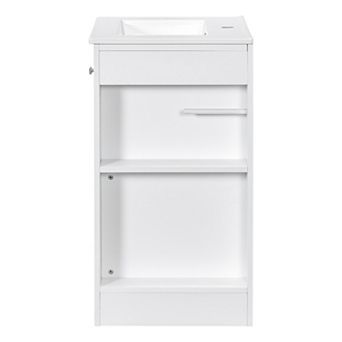 ELEMENT ACE Compact Freestanding Bathroom Vanity with Ceramic Sink and Storage