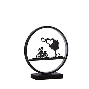 ELEMENT ACE 13-Inch Bicycle-Themed LED Accent Table Lamp for Kids Bedroom Decor