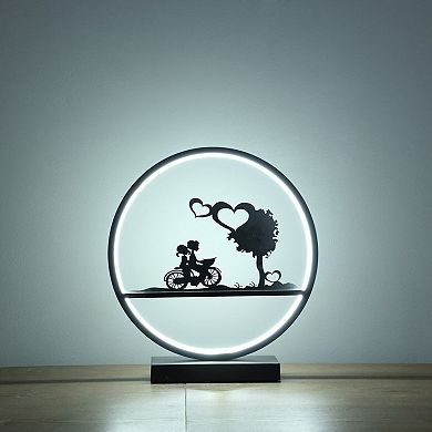 ELEMENT ACE 13-Inch Bicycle-Themed LED Accent Table Lamp for Kids Bedroom Decor