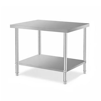 ELEMENT ACE Commercial Stainless Steel Kitchen Prep Table with Under Shelf