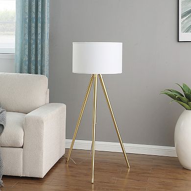 ELEMENT ACE Adjustable Height Modern Tripod Floor Lamp for Living Room and Bedroom