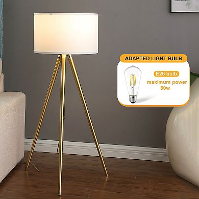 ELEMENT ACE Adjustable Height Modern Tripod Floor Lamp for Living Room and Bedroom