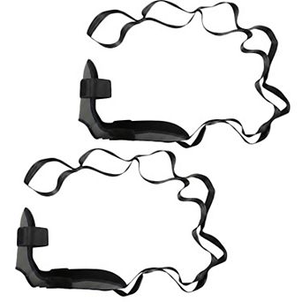2 pc Stretch Strap with Foot Support Adjustable Yoga Flexibility Band