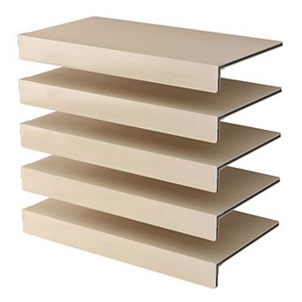 ELEMENT ACE 5 pc Foamed PVC Wire Shelf Covers for Closet and Pantry Storage