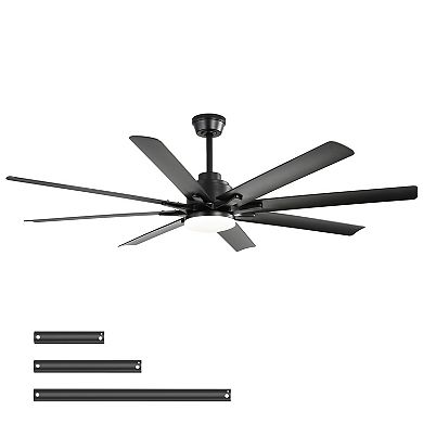 ELEMENT ACE 52-Inch Smart Ceiling Fan with Integrated Light and Voice Control