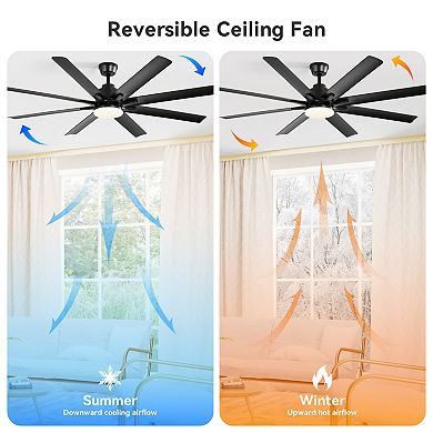 ELEMENT ACE 52-Inch Smart Ceiling Fan with Integrated Light and Voice Control