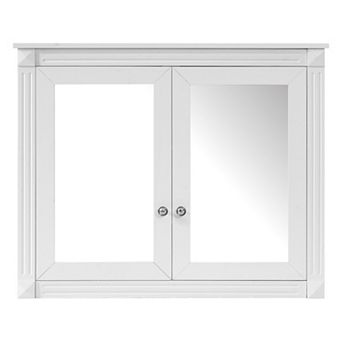 ELEMENT ACE Wall Mounted Bathroom Storage Cabinet with Adjustable Shelves and Mirrors