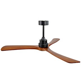 ELEMENT ACE 52 Inch Wood Ceiling Fan with Remote Control and Reversible DC Motor