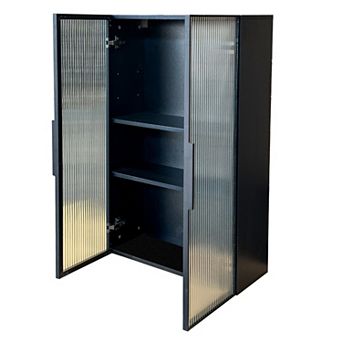 ELEMENT ACE Wall Mounted Glass Door Storage Cabinet for Multiple Rooms