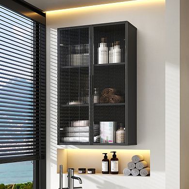 ELEMENT ACE Wall Mounted Glass Door Storage Cabinet for Multiple Rooms
