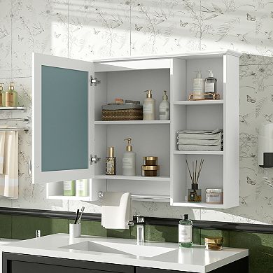 ELEMENT ACE Wall Mounted Adjustable Shelf Medicine Cabinet with Soft Close Door