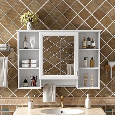 ELEMENT ACE Wall Mounted Adjustable Shelf Medicine Cabinet with Soft Close Door