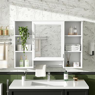 ELEMENT ACE Wall Mounted Adjustable Shelf Medicine Cabinet with Soft Close Door