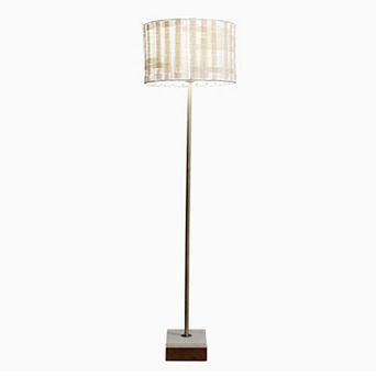 ELEMENT ACE Slim Standing Floor Lamp with Neutral Shade for Contemporary Ambience