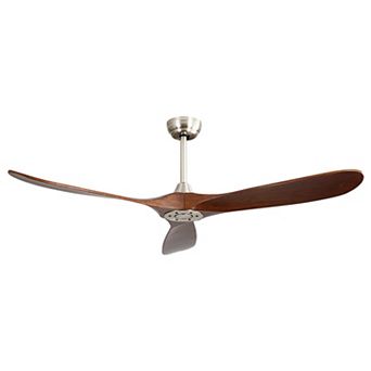 ELEMENT ACE 60 Inch Indoor Modern Ceiling Fan with Remote Control and Solid Wood Blades