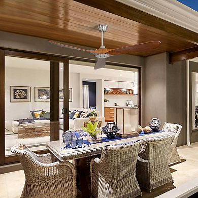 ELEMENT ACE 60 Inch Indoor Modern Ceiling Fan with Remote Control and Solid Wood Blades