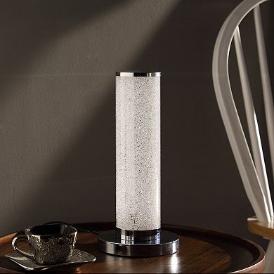 ELEMENT ACE White Crystal Sand Rocks Column LED Table Lamp