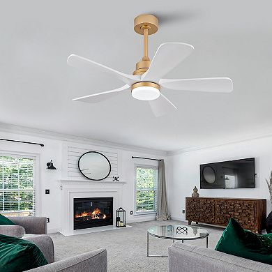 ELEMENT ACE 42 Inch Indoor Ceiling Fan with Dimmable LED Light and Remote Control
