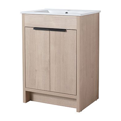 ELEMENT ACE Freestanding Bathroom Vanity with Soft-Close Cabinet Doors and Adjustable Shelves
