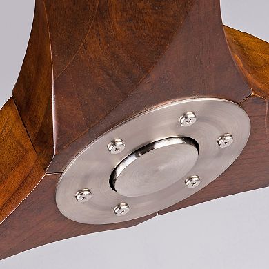 ELEMENT ACE Solid Wood Outdoor Ceiling Fan with Remote Control for Patio Living Room Bedroom