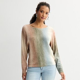 Women's Apt. 9® Long Dolman Sleeve Boatneck Sweater