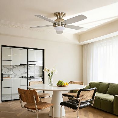 ELEMENT ACE 52 Inch Reversible Plywood Blade Ceiling Fan with LED Light Kit and Remote