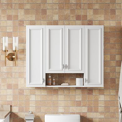 ELEMENT ACE Modern Adjustable Shelves Wall Mounted Bathroom Storage Cabinet with Soft Close Hinges