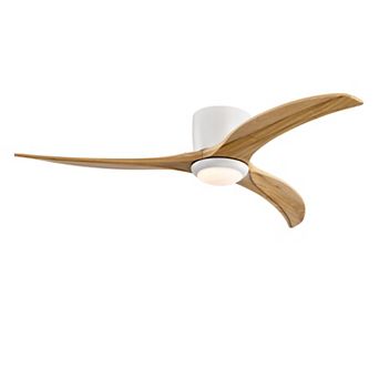 ELEMENT ACE 52-Inch Solid Wood Ceiling Fan with Integrated Light and Remote Control