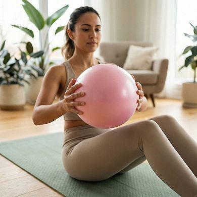 2-PC Mini Exercise Ball for Pilates Yoga Core Stability Training